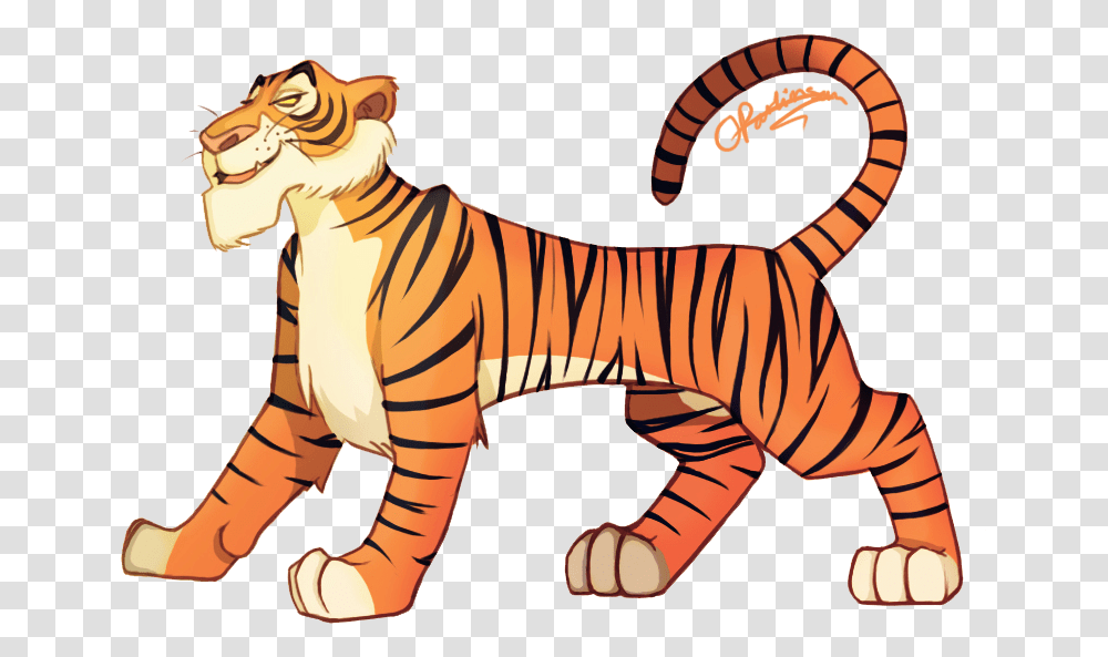 Jungle Book Characters Shere Khan, Animal, Mammal, Tiger, Wildlife Transparent Png