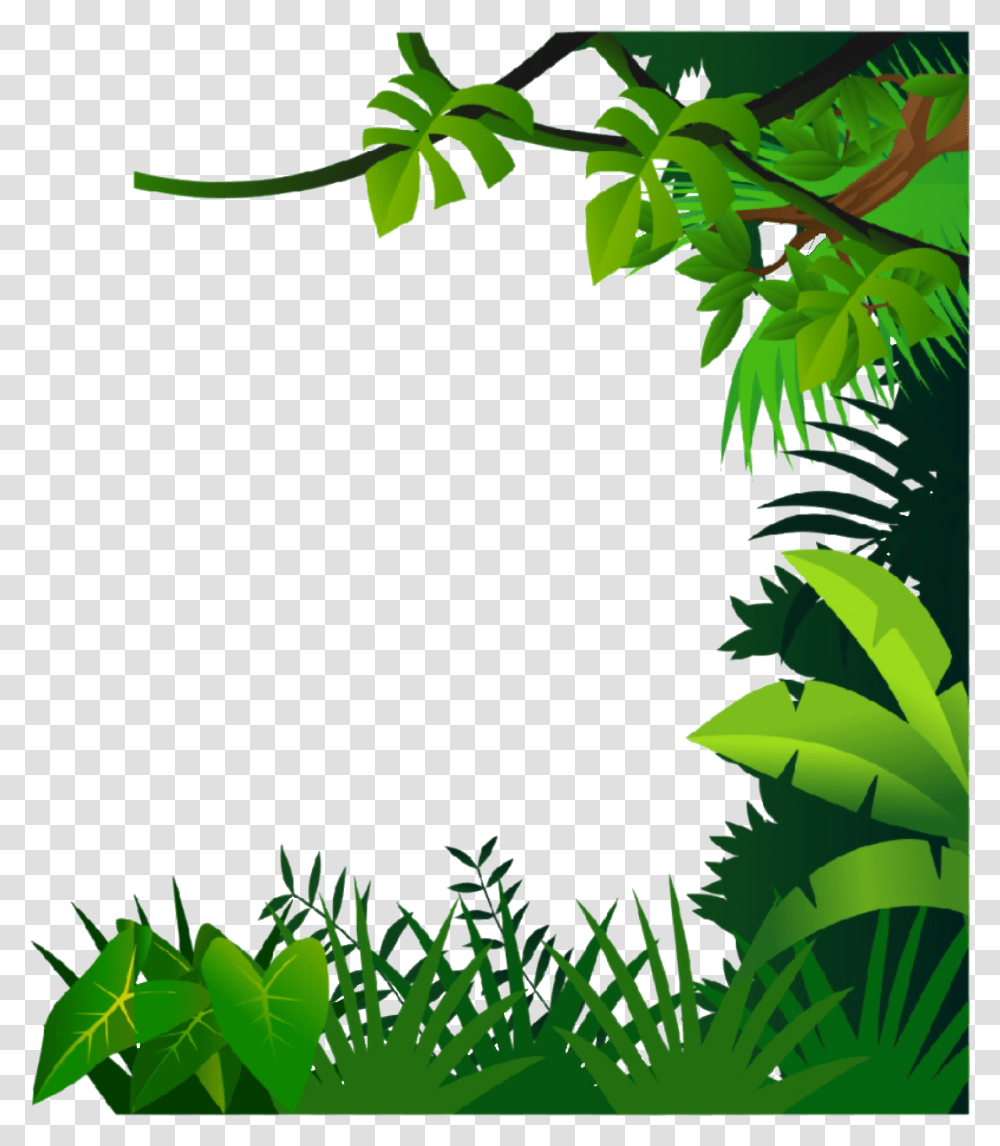 Jungle Frame Clipart, Vegetation, Plant, Land, Outdoors Transparent Png