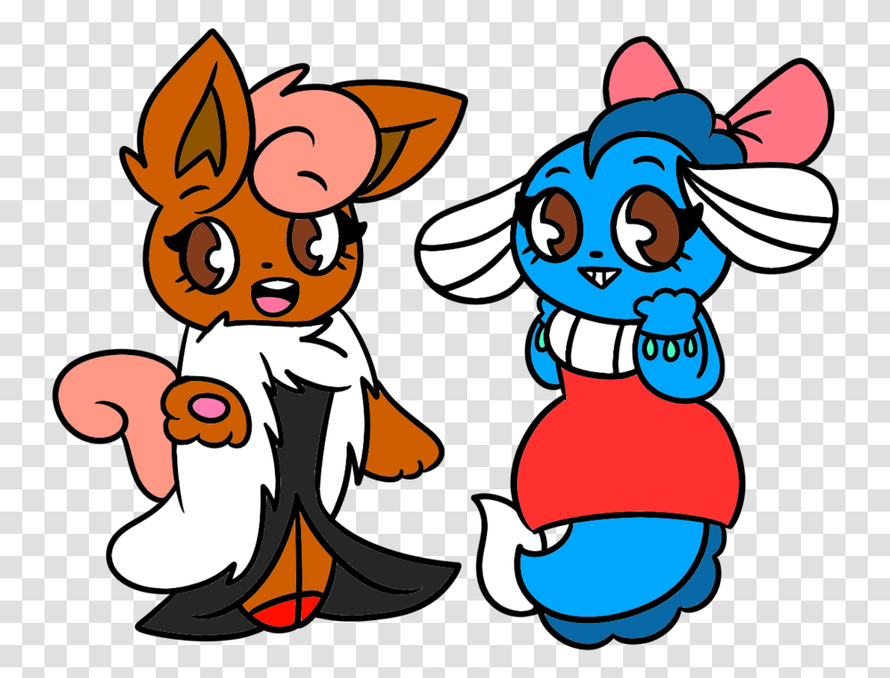 Juni And Chase In Prom Dresses By Puddingcustard1234 Cartoon, Apparel Transparent Png
