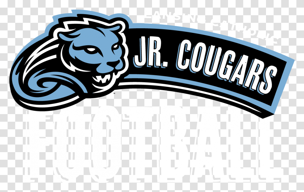 Junior Cougar Football Lansing Catholic Central Cougars, Label, Logo Transparent Png