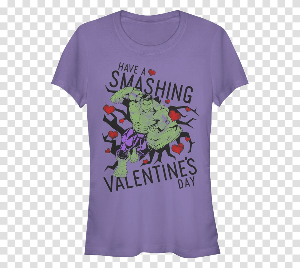Junior Have A Smashing Valentine's Day Incredible Hulk Hulk, Apparel, T-Shirt, Sleeve Transparent Png