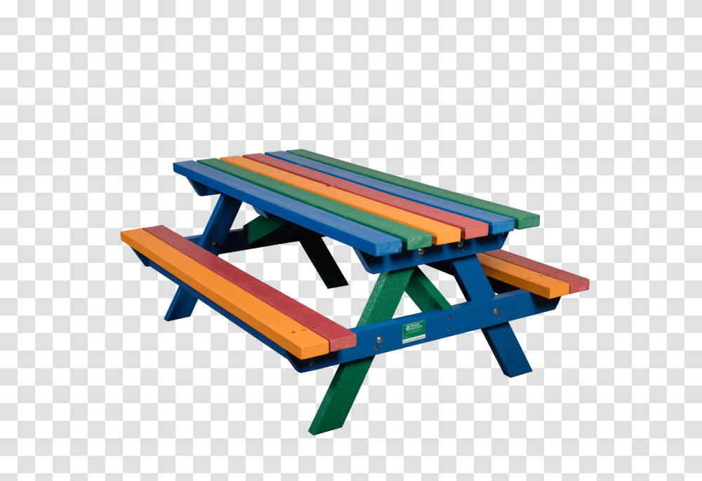 Junior Recycled Plastic Picnic Table, Furniture, Bench, Park Bench, Chair Transparent Png