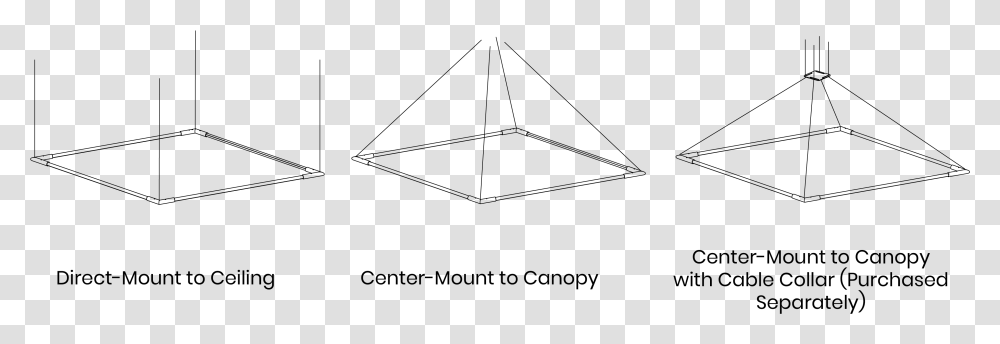 Juniper Suspended Lighting Mounting Orientation Thin Triangle, Gray, World Of Warcraft Transparent Png