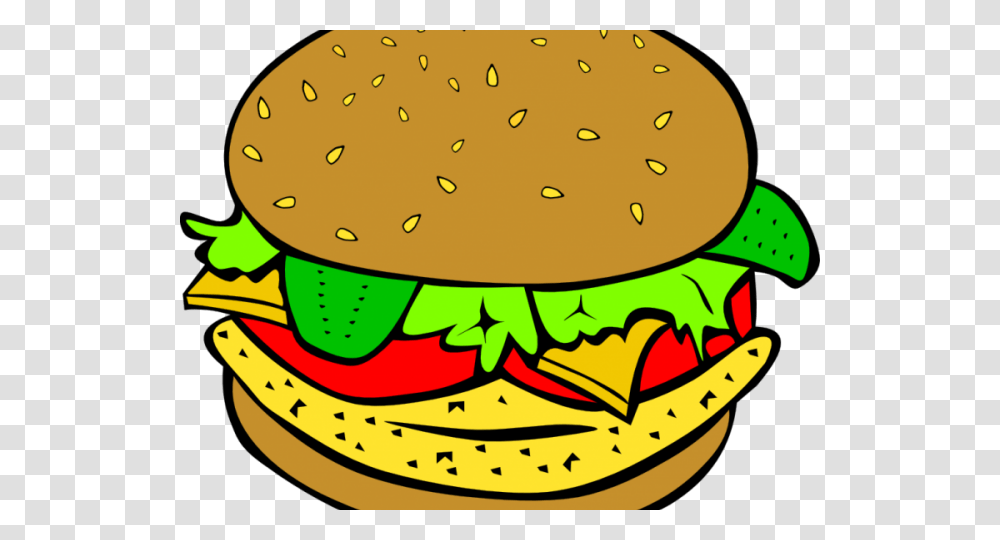 Junk Food Clipart Black And White Free Clip Art Stock, Burger Transparent Png