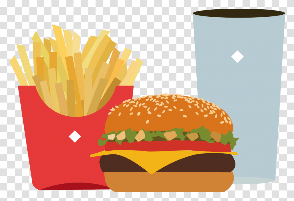 Junk Food Junkfood, Burger, Fries Transparent Png