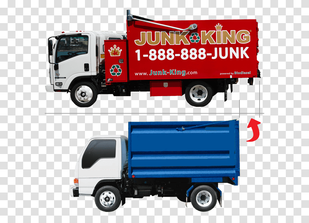Junk King Truck Size 1 800 Got Junk, Vehicle, Transportation, Trailer Truck, Bumper Transparent Png