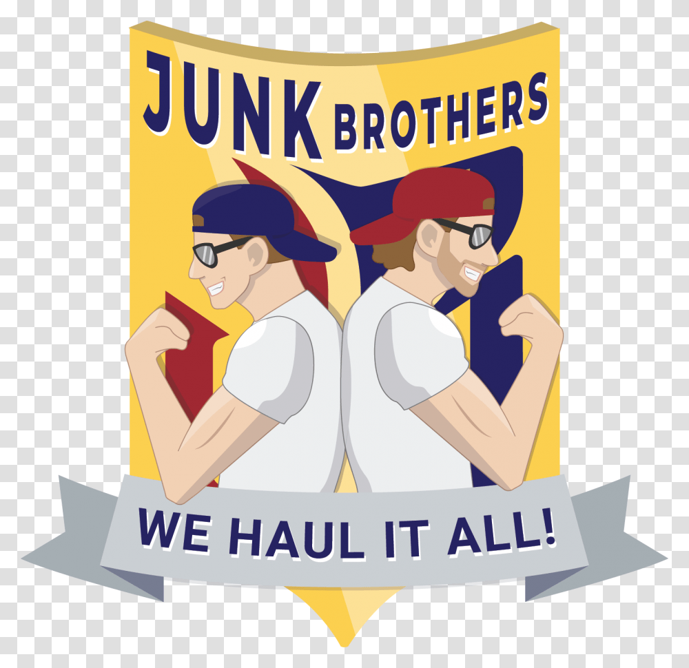Junk Removal Arizona Junk Brothers Logo, Poster, Advertisement, Flyer, Paper Transparent Png