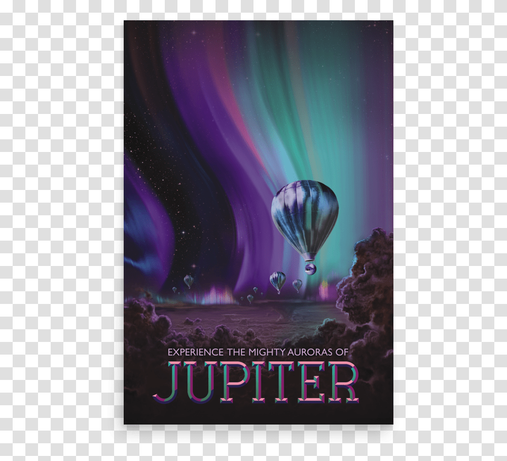 Jupiter Nasa Visions Of The Future Nasa Space Poster Jupiter, Hot Air Balloon, Aircraft, Vehicle, Transportation Transparent Png