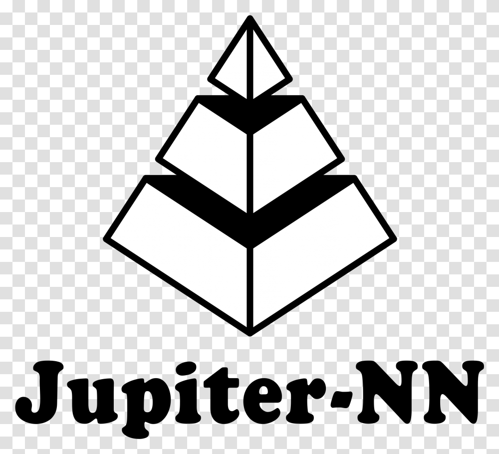 Jupiter Nn Logo, Silhouette, Triangle, Stencil, Cross Transparent Png