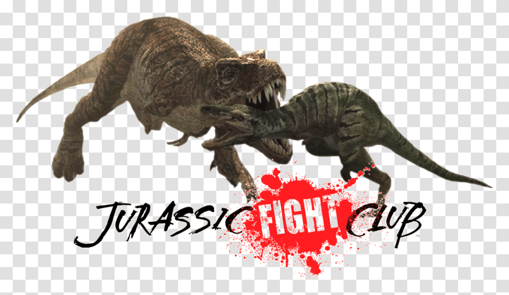 Jurassic Fight Club Poster, T-Rex, Dinosaur, Reptile, Animal Transparent Png