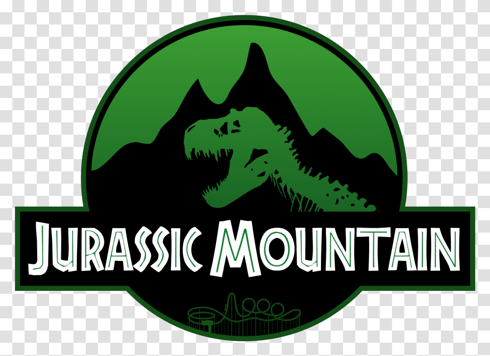 Jurassic Mountain Theme Park Logo Jurassic Park, Poster, Advertisement, Symbol, Trademark Transparent Png