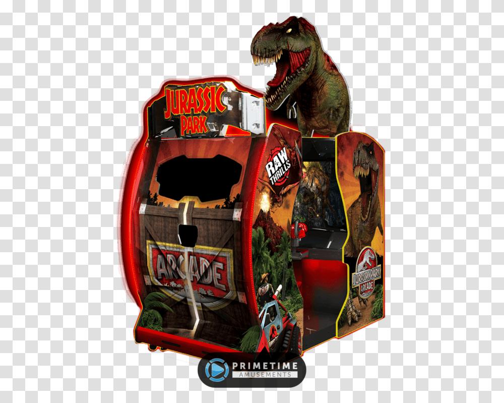 Jurassic Park Arcade By Raw Thrills Jurassic Park Arcade Game, Dinosaur, Reptile, Animal, Arcade Game Machine Transparent Png