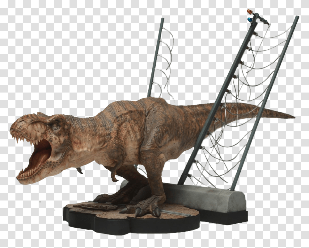 Jurassic Park Breakout T Rex Scale Statue Breakout T Rex, Dinosaur, Reptile, Animal, Antelope Transparent Png