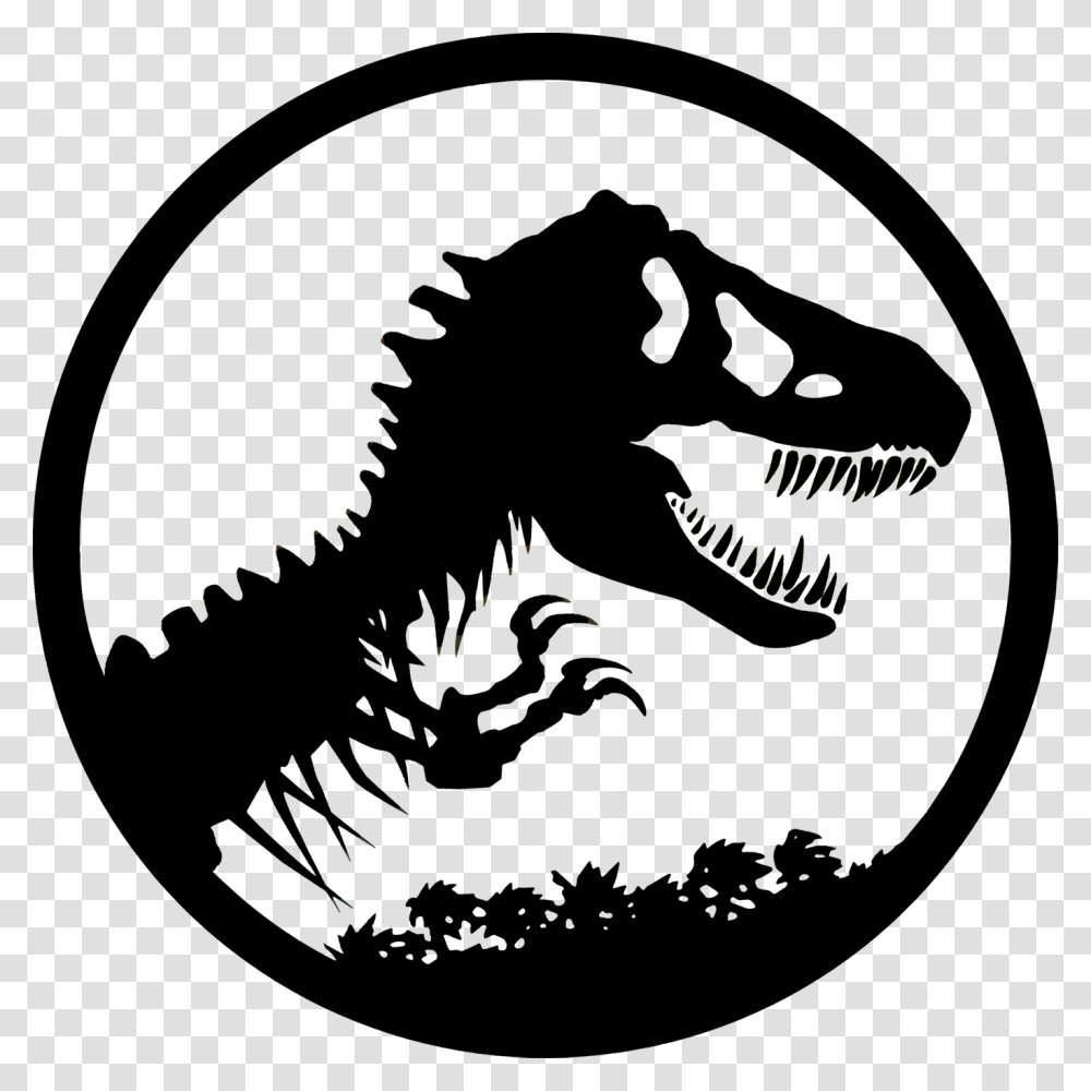 Jurassic Park Dino Logo, Dragon, Stencil, Animal, Reptile Transparent Png