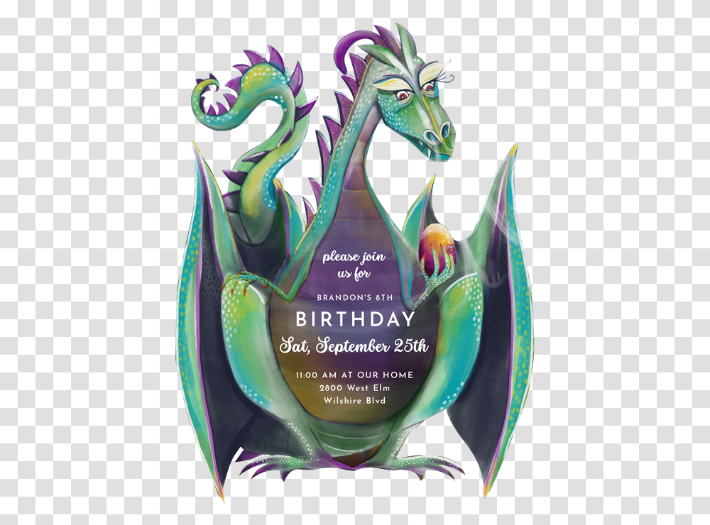 Jurassic Park Invitations Greenvelopecom Dragon, Word, Animal Transparent Png