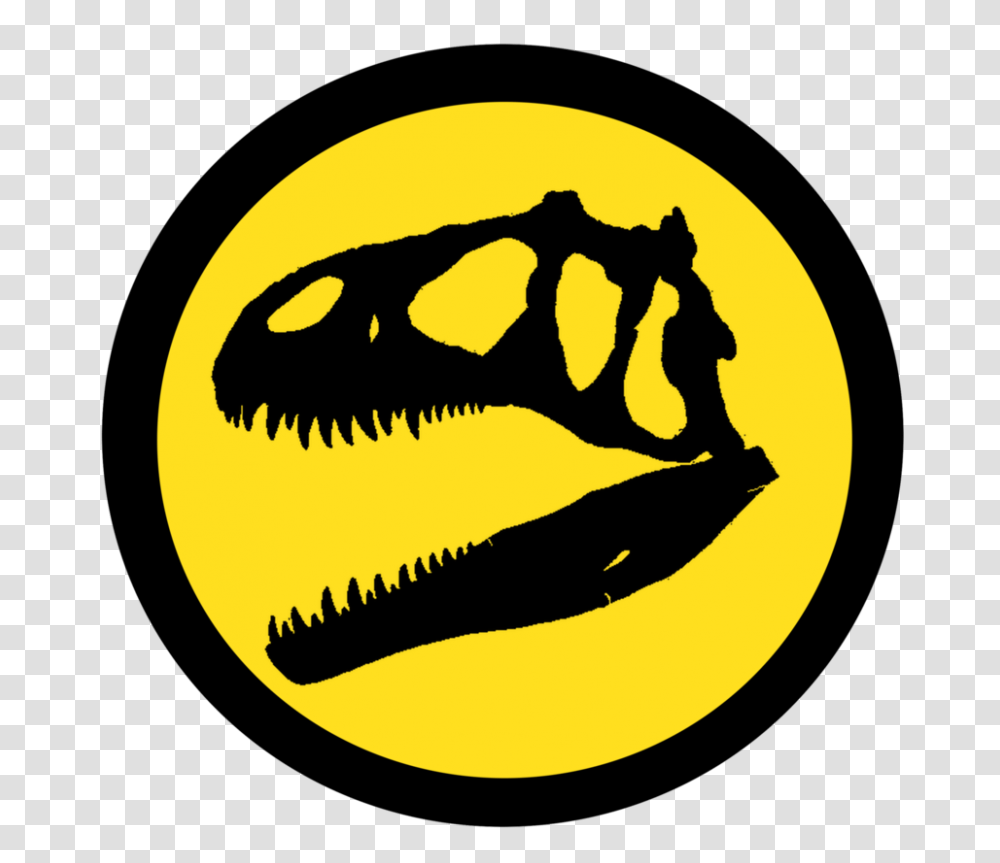 Jurassic Park Logo Allosaurus Whitei, Label, Sticker Transparent Png
