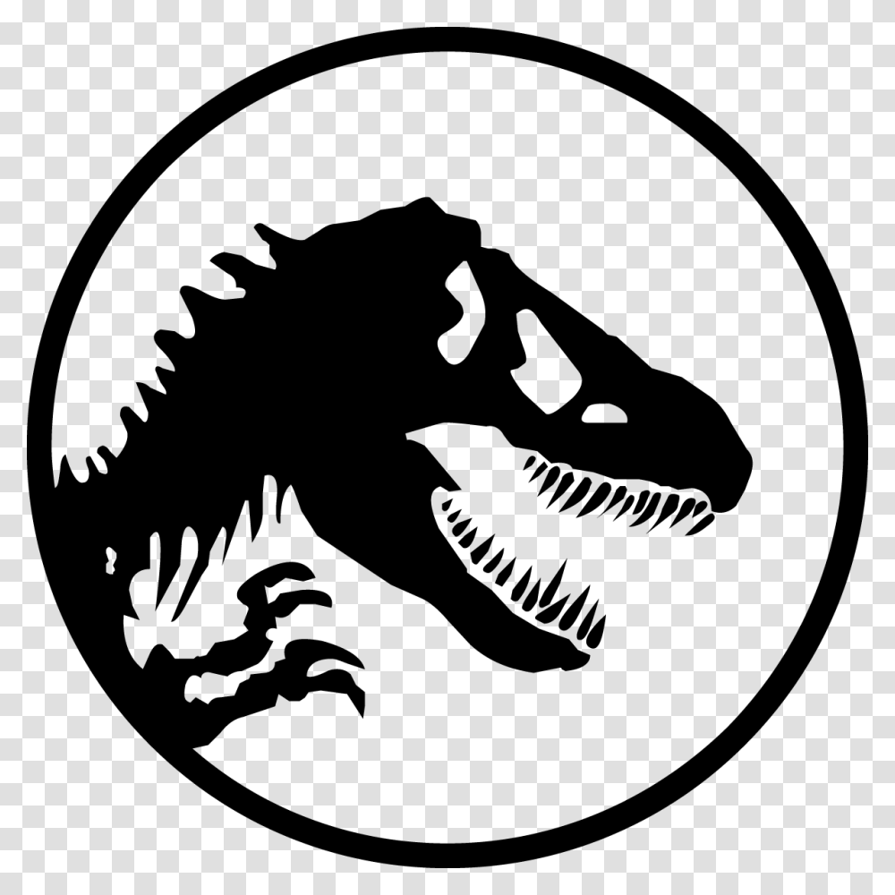 Jurassic Park Logo, Gray, World Of Warcraft Transparent Png