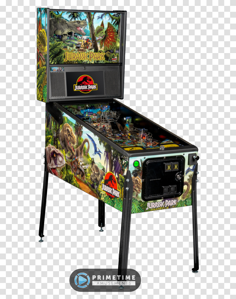 Jurassic Park Pro Pinball Machine Jurassic Park Pinball Stern, Arcade Game Machine, Monitor, Screen, Electronics Transparent Png