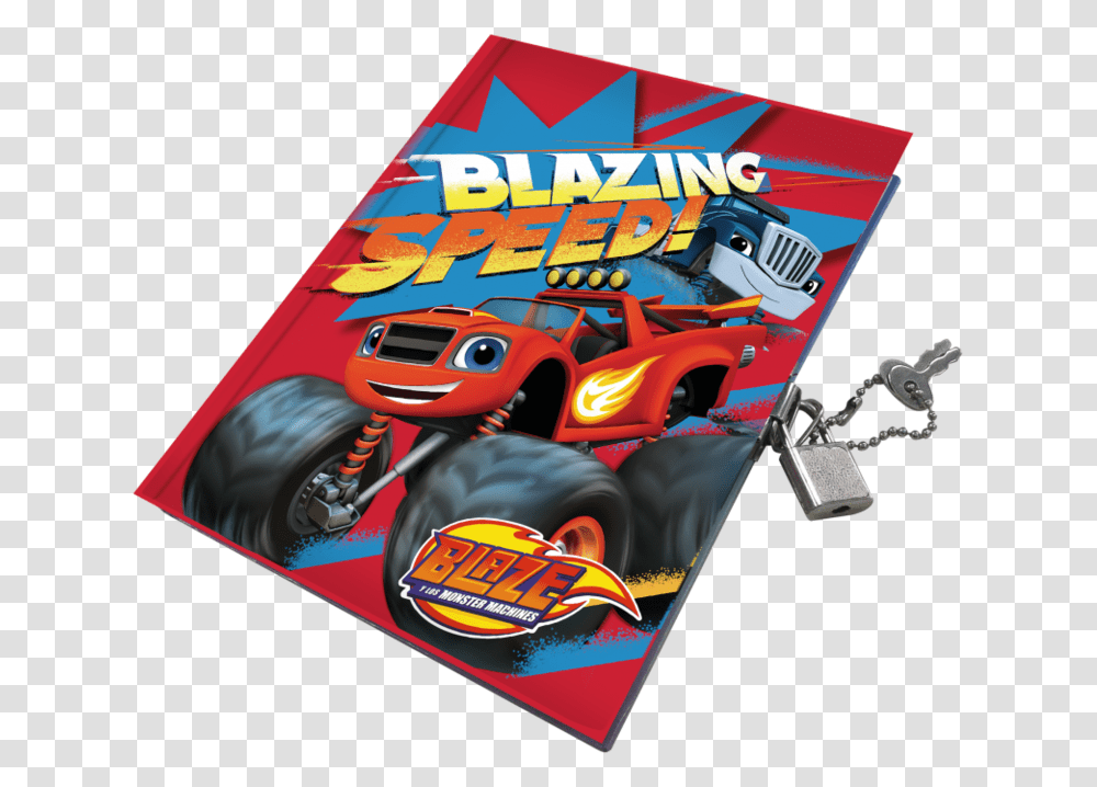 Jurnal Cu Lacat Blaze And The Monster Machines Euroswan Diary, Car, Vehicle, Transportation, Automobile Transparent Png