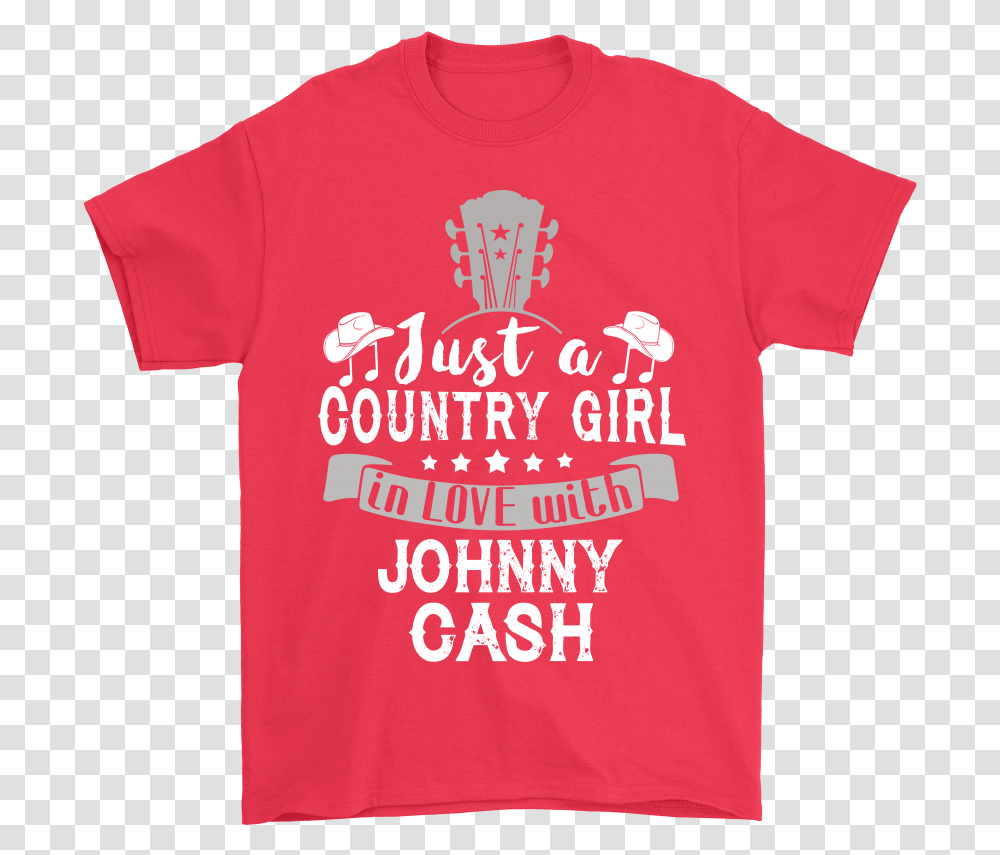 Just A Country Girl In Love With Johnny Cash Shirts, Apparel, T-Shirt, Plant Transparent Png