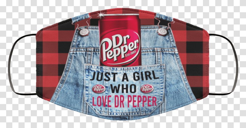 Just A Girl Who Loves Dr Pepper Fabric Face Mask Travis Scott Cactus Jack Mask, Pants, Clothing, Jeans, Shorts Transparent Png