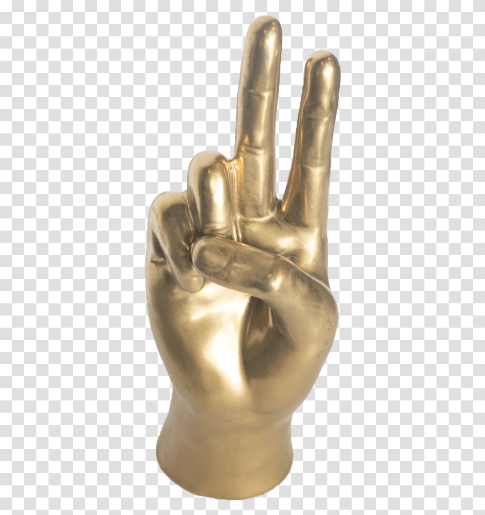 Just A Little Peace Sign Figurine Solid, Clothing, Apparel, Glove Transparent Png