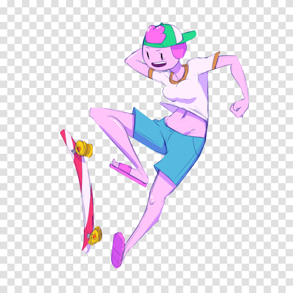 Just A Princess On A Skateboard Adventure Time Know Your Meme, Purple, Person, Costume Transparent Png