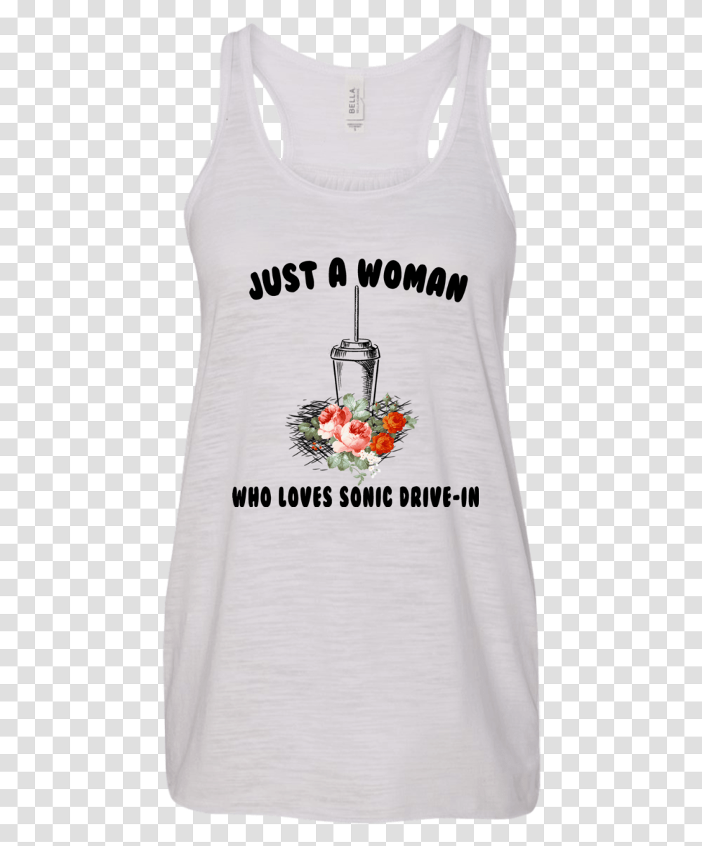 Just A Woman Who Loves Sonic Drive Active Tank, Clothing, Sleeve, Long Sleeve, Floral Design Transparent Png