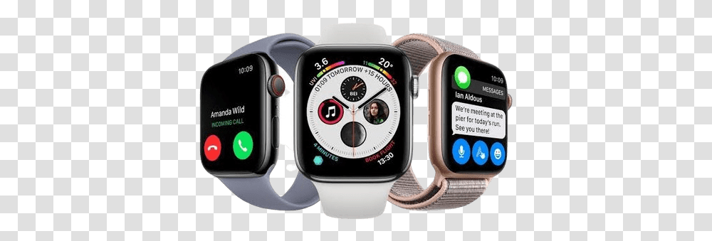 Just Buy Tech - Apple Watch S4 Gps Cellular, Wristwatch, Digital Watch, Person, Human Transparent Png