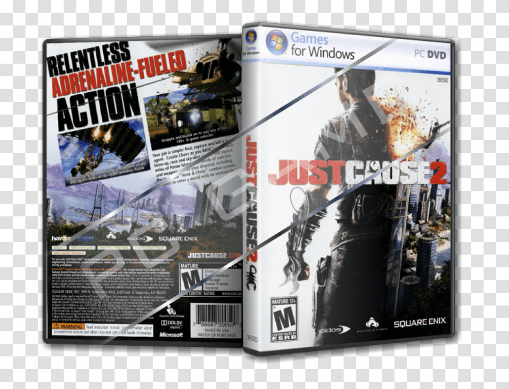 Just Cause 2 Pc Oyun Just Cause 2 Game Cd, Person, Advertisement, Poster Transparent Png
