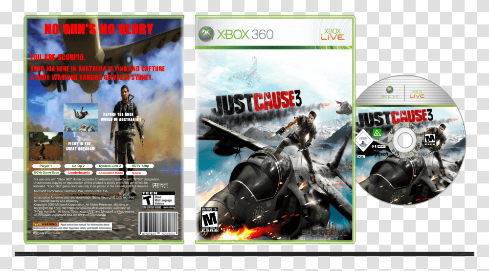 Just Cause 3 Box Cover Just Cause 3 Para Xbox, Motorcycle, Vehicle, Transportation, Person Transparent Png