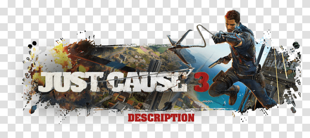 Just Cause 3 Logo Pc Game, Person, Vehicle, Transportation, Aircraft Transparent Png