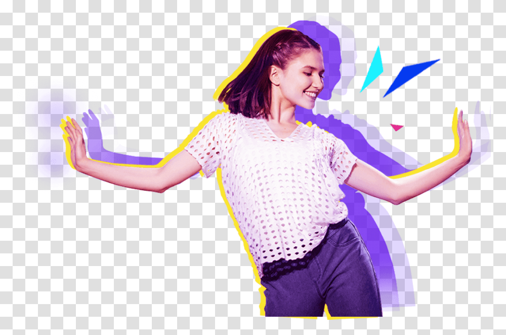 Just Dance Just Dance World Cup 2019 Logo, Sleeve, Person, Dance Pose Transparent Png