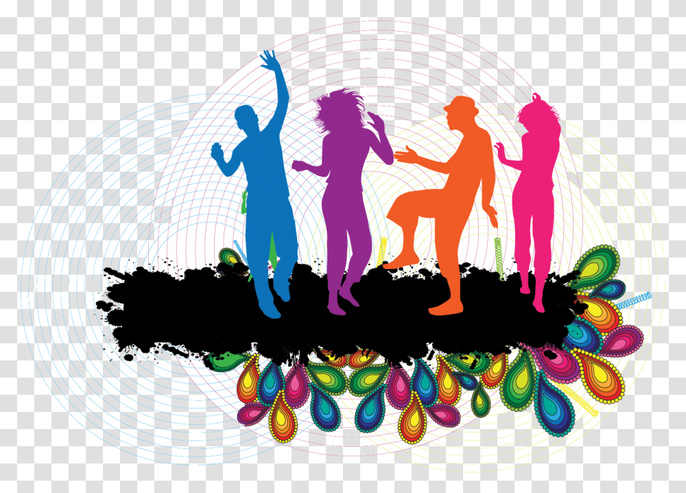 Just Dance Party Background Free Clipart Images Dance Party, Person, Human, Modern Art Transparent Png