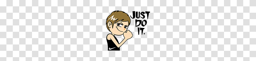 Just Do It, Hand, Kneeling, Stencil Transparent Png