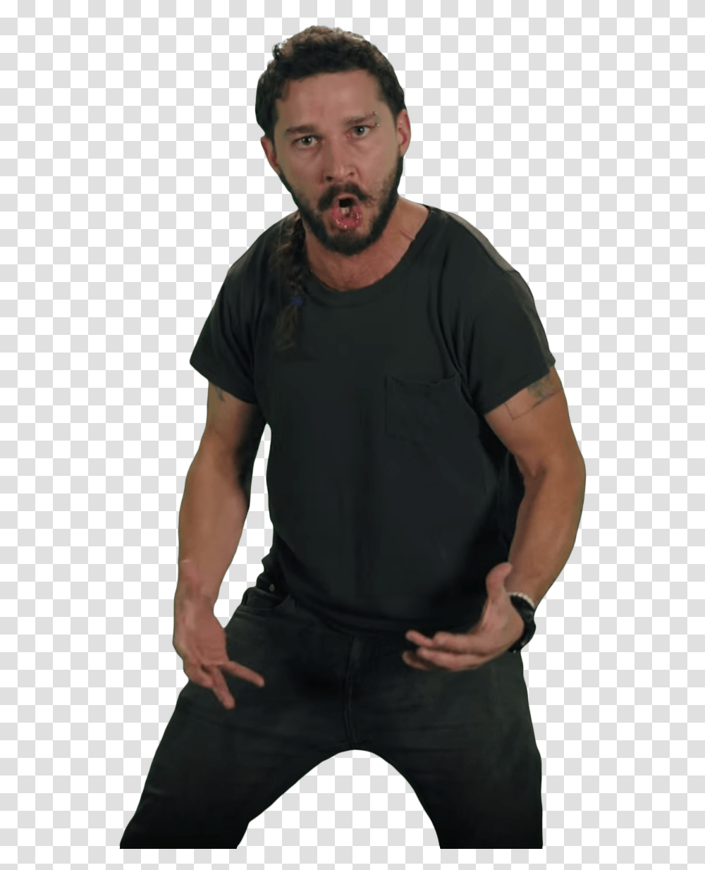 Just Do It Shia Labeouf Pose Just Do It Meme, Person, Human, Apparel Transparent Png