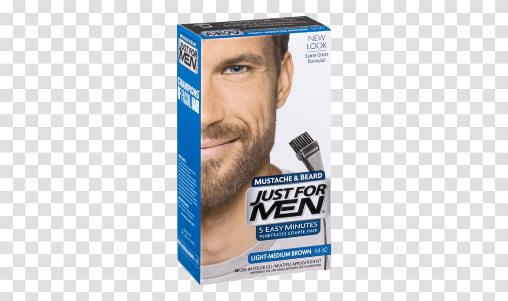Just For Men Beard Dye For Eyebrows, Face, Person, Human, Brush Transparent Png