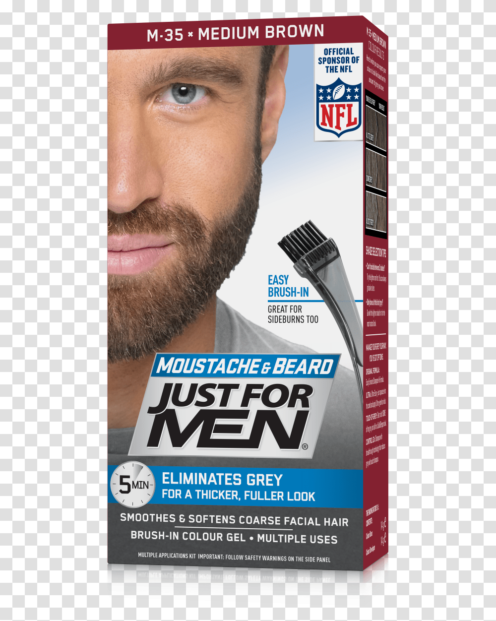 Just For Men Beard, Face, Person, Human, Poster Transparent Png