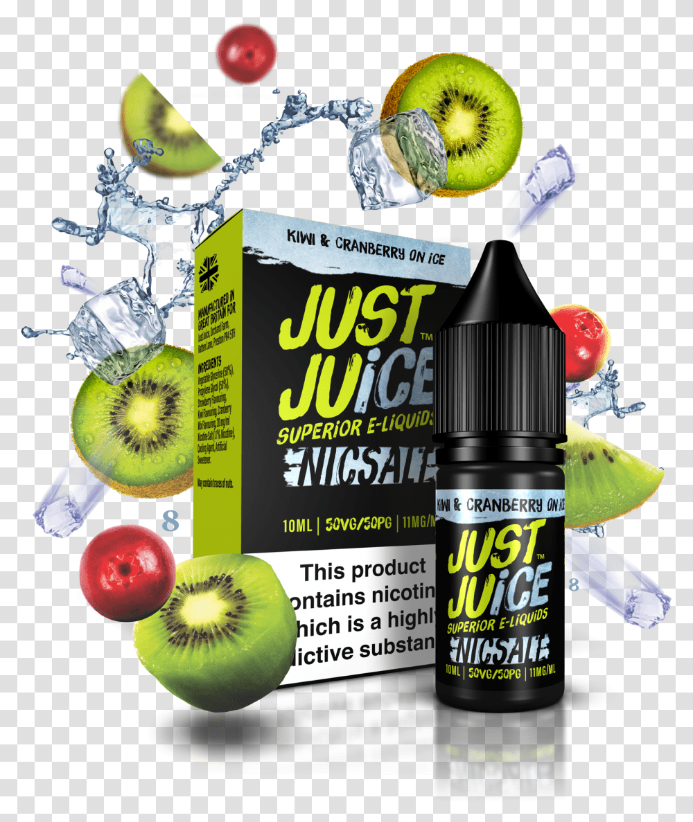 Just Juice Lemonade Nic Salt, Plant, Kiwi, Fruit, Food Transparent Png