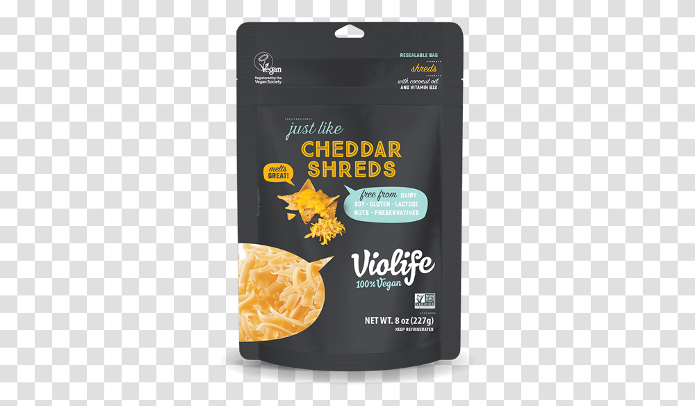 Just Like Cheddar Shreds Violife Shredded Cheese, Advertisement, Poster, Flyer, Paper Transparent Png