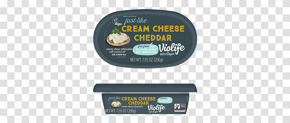 Just Like Cream Cheese Garlic & Herbs Violife Cheddar Cream Cheese, Label, Text, Adapter, Advertisement Transparent Png