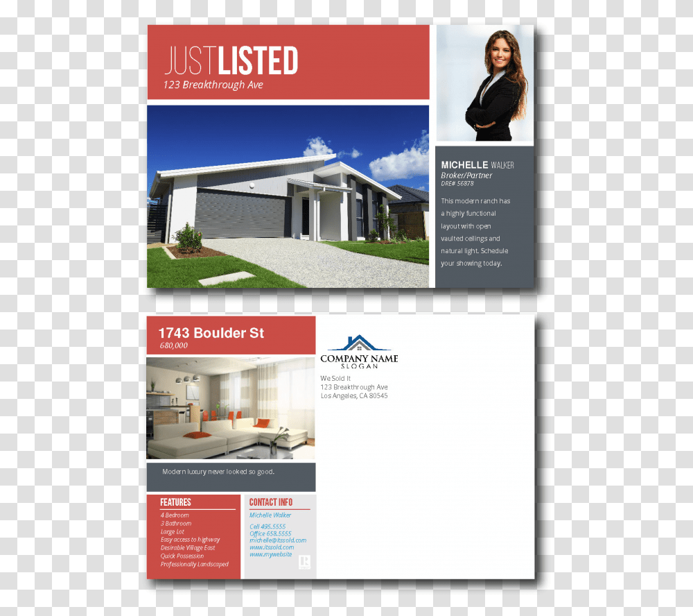 Just Listed Flyers Real Estate, Advertisement, Poster, Person, Human Transparent Png