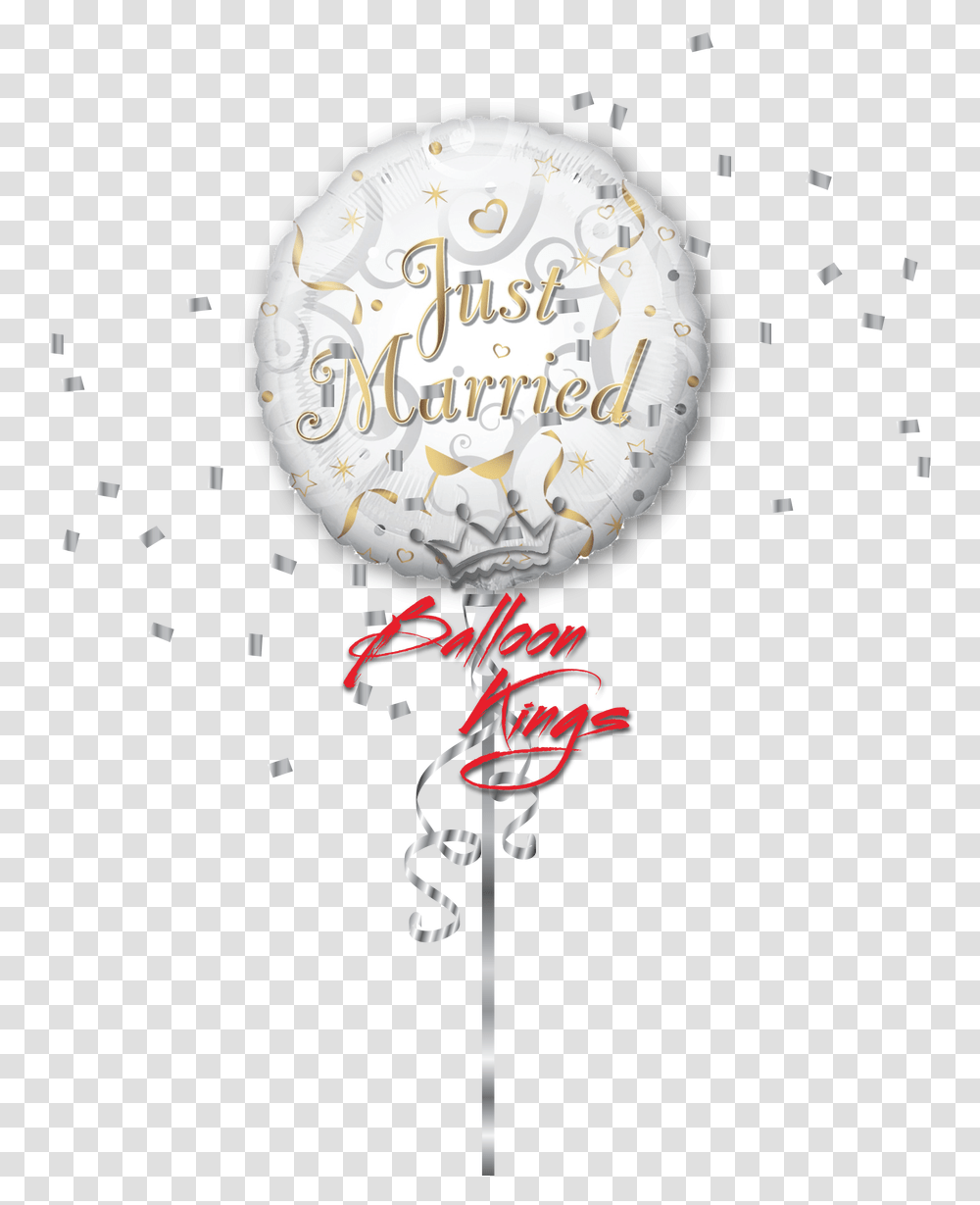 Just Married Balloon Sweet Sixteen, Paper, Confetti, Flyer, Poster Transparent Png