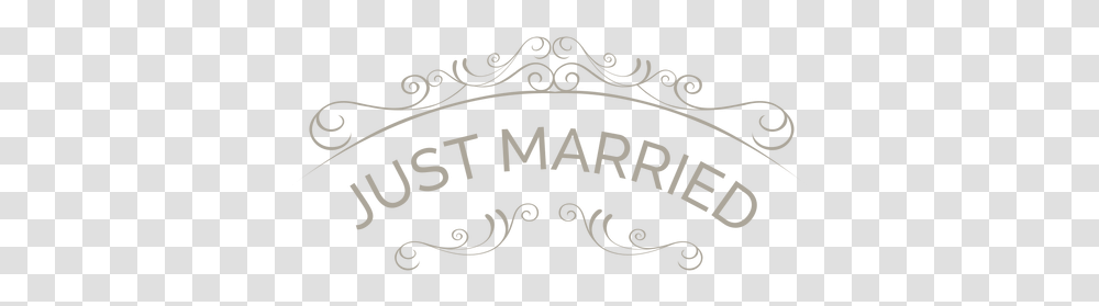 Just Married Banner Calligraphy, Accessories, Accessory, Jewelry, Tiara Transparent Png
