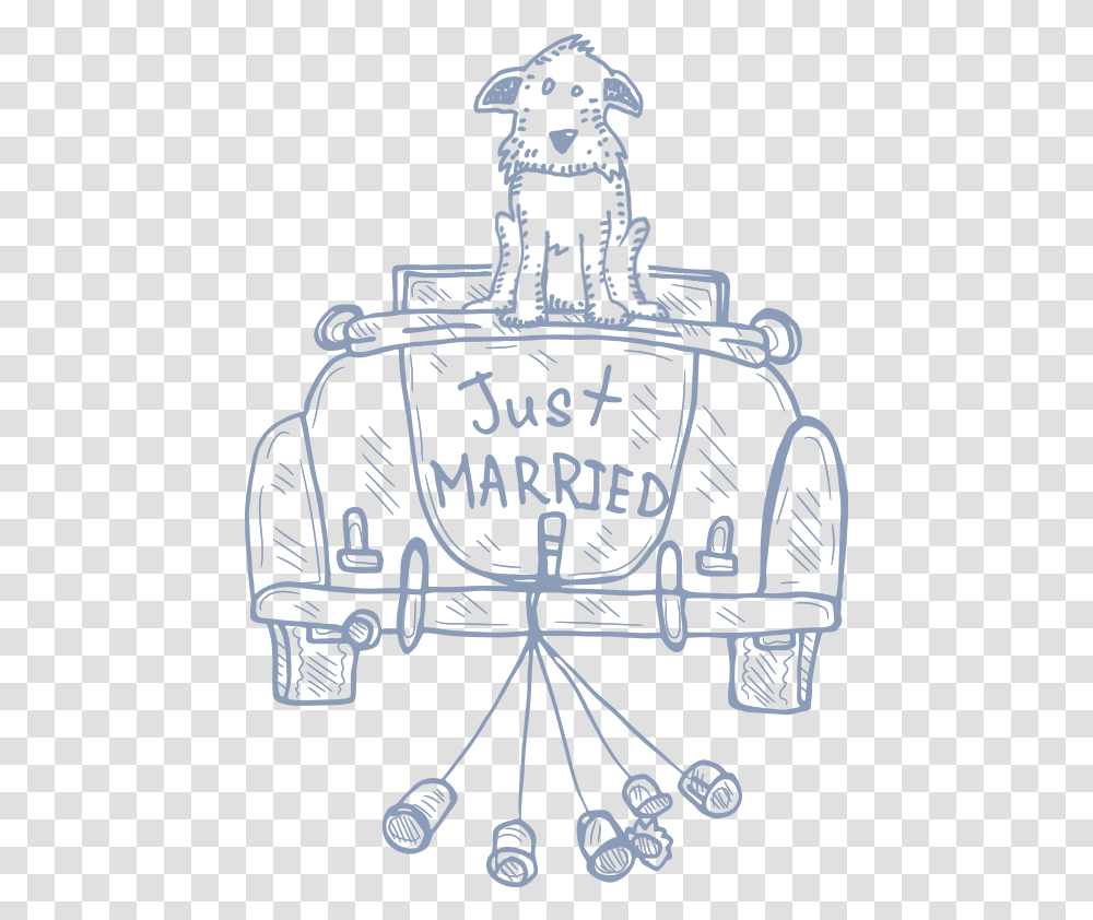 Just Married Car Just Married Vector, Label, Alphabet Transparent Png