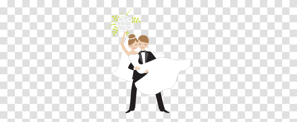 Just Married Clipart Bride Wedding, Person, Human, Waiter, Performer Transparent Png