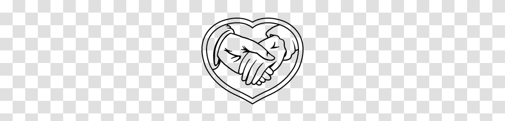 Just Married Clipart, Hand, Stencil, Handshake, Heart Transparent Png