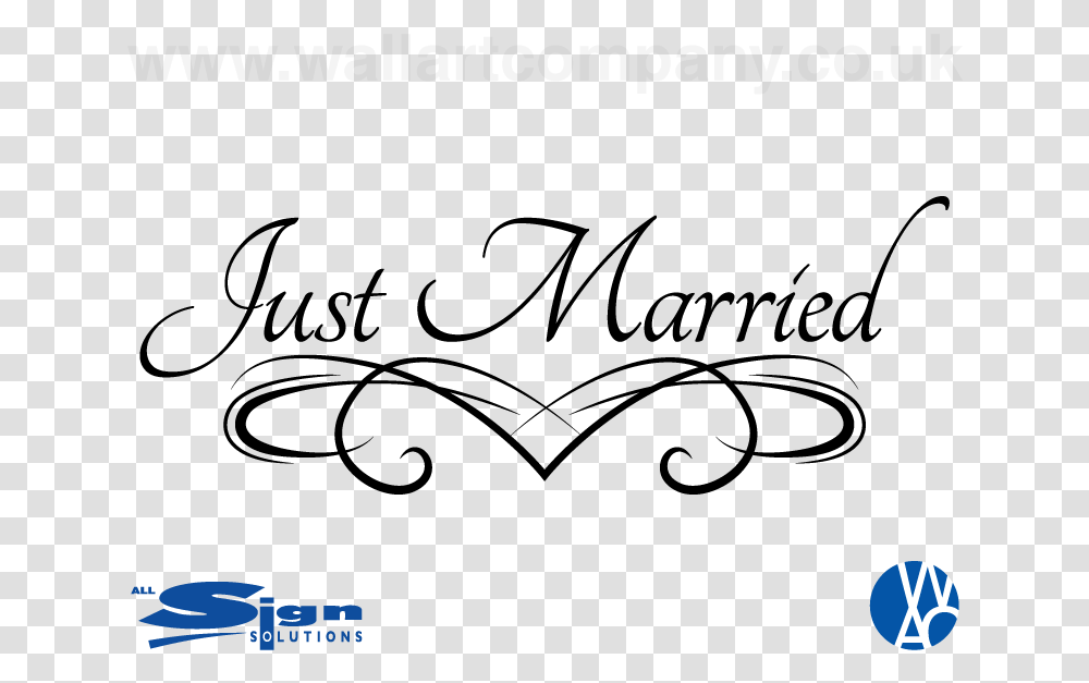 Just Married Merry And Bright Font, Gray, World Of Warcraft Transparent Png