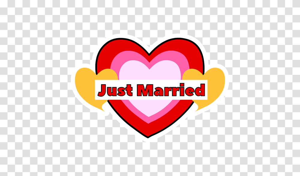 Just Married Sticker, Heart, Dynamite, Bomb, Weapon Transparent Png