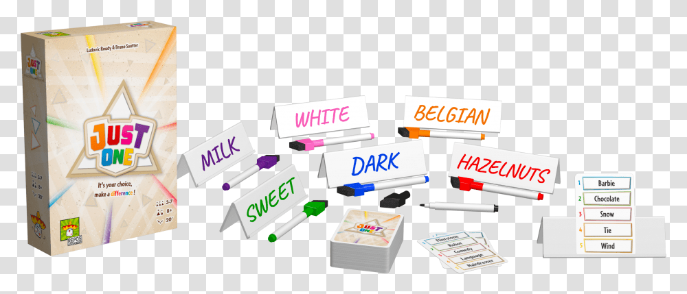 Just One Board Game, Paper, Label Transparent Png